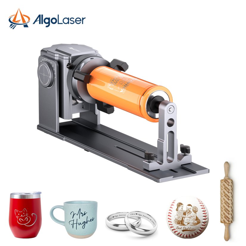 AlgoLaser Rotary Chuck Rotačné  Čeluste na Gravírovanie Pohárov, ARC