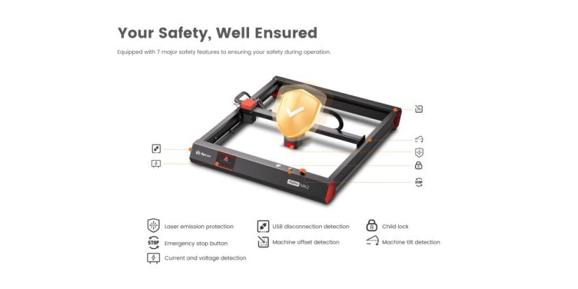Laserová gravírka AlgoLaser Alpha MK2 - 20W s WiFi a displejom