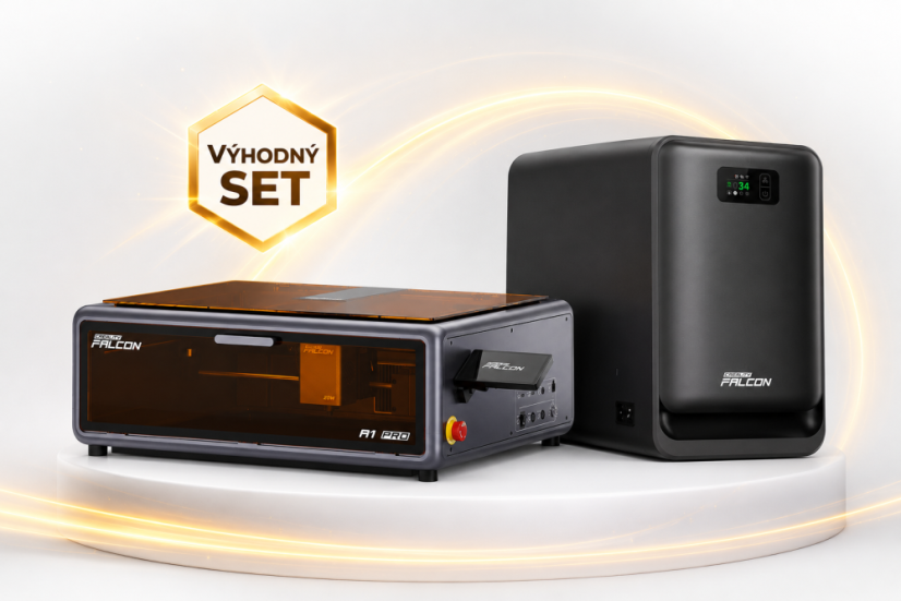 Laserová gravírovačka Creality Falcon A1 PRO 20W + odsávanie dymu AP1 - výhodný set