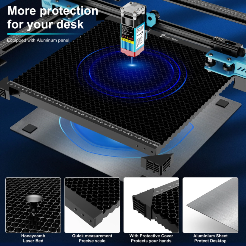 TwoTrees Spliced Honeycomb Platform For Laser Engravers 4