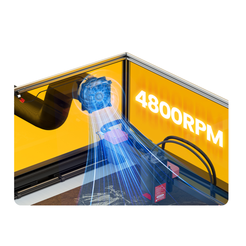 AlgoLaser Smart Enclosure 2.0 kryt pre laserové gravírky + komunikačný Hub